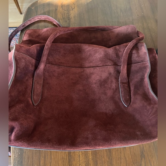 NWT J.Crew Large Berkeley tote in suede Brown - Picture 5 of 13